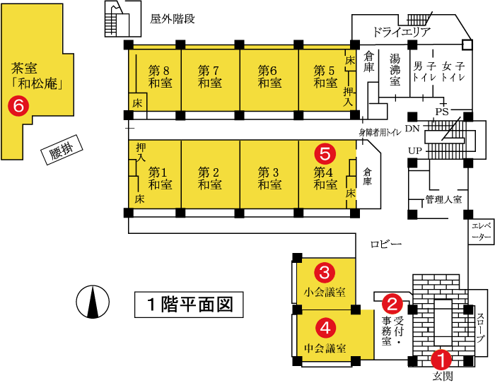 1階フロアマップ
