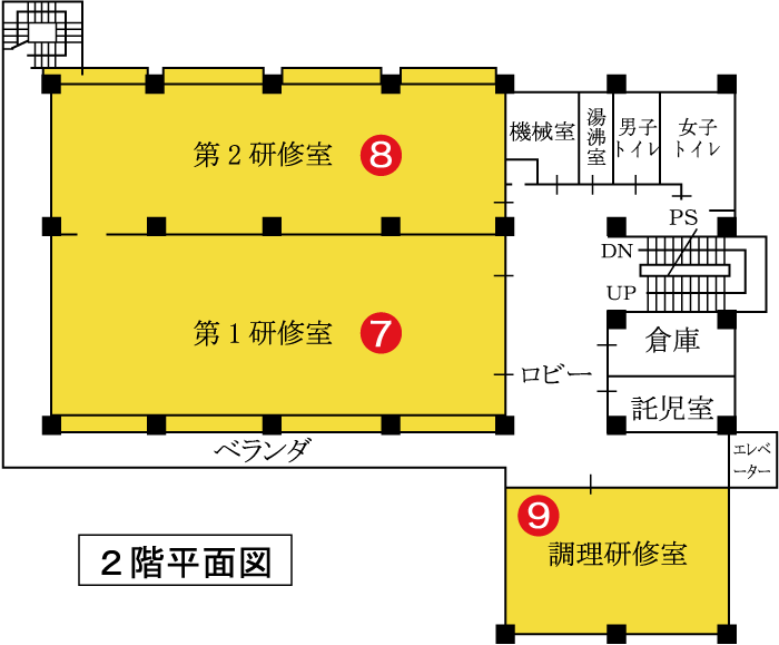 2階フロアマップ